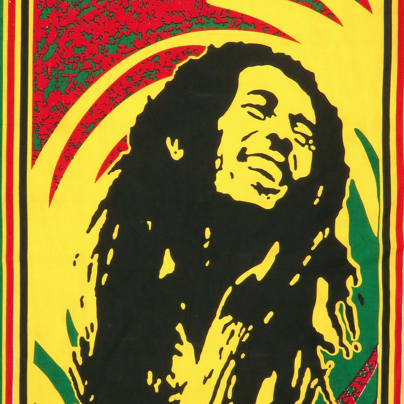 Bohemian Hippie Poster Wall tapestry Bob Marley Music Small Wall Art Tapestries gallery