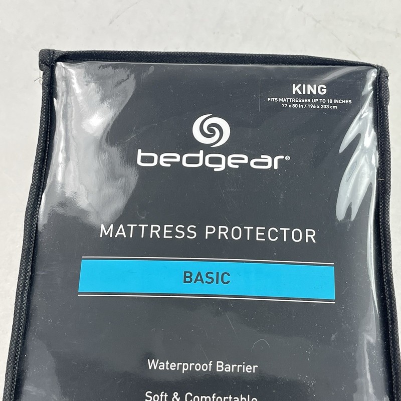 New Bedgear Basic Mattress Protector King Size Waterproof Breathable Soft White gallery