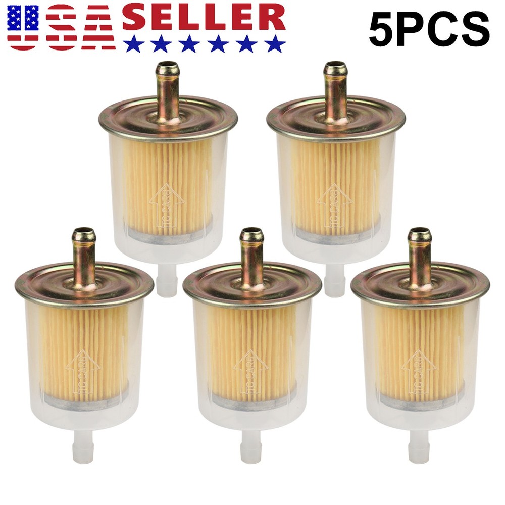 5Pc High Performance Universal 5/16" Fuel Filter Industrial Inline Gas Fuel Line