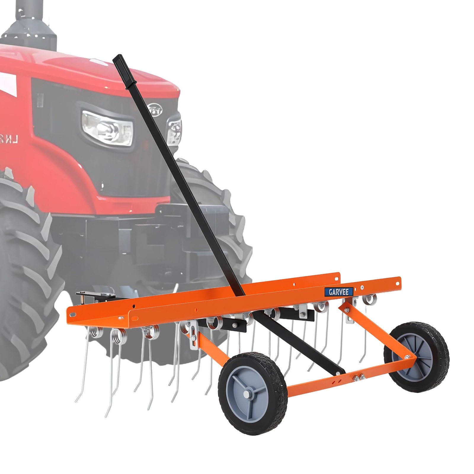 40-Inch Tow Dethatcher Lawn Rake with Spring Steel Tines for ATV or Mower Tow Be gallery