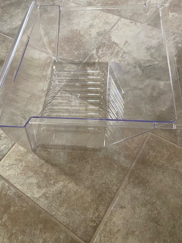 New Refrigerator Crisper Drawer Model number 240351207 Clear  gallery