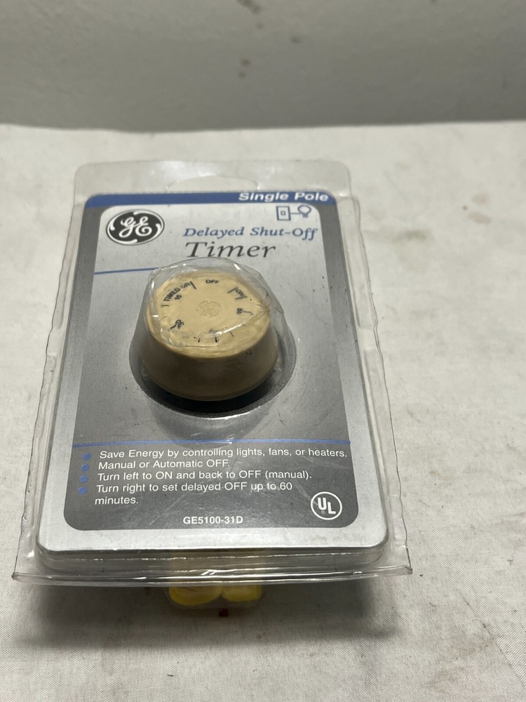 GE Full Range DELAYED SHUT-OFF TIMER SINGLE POLE GE5100-31D