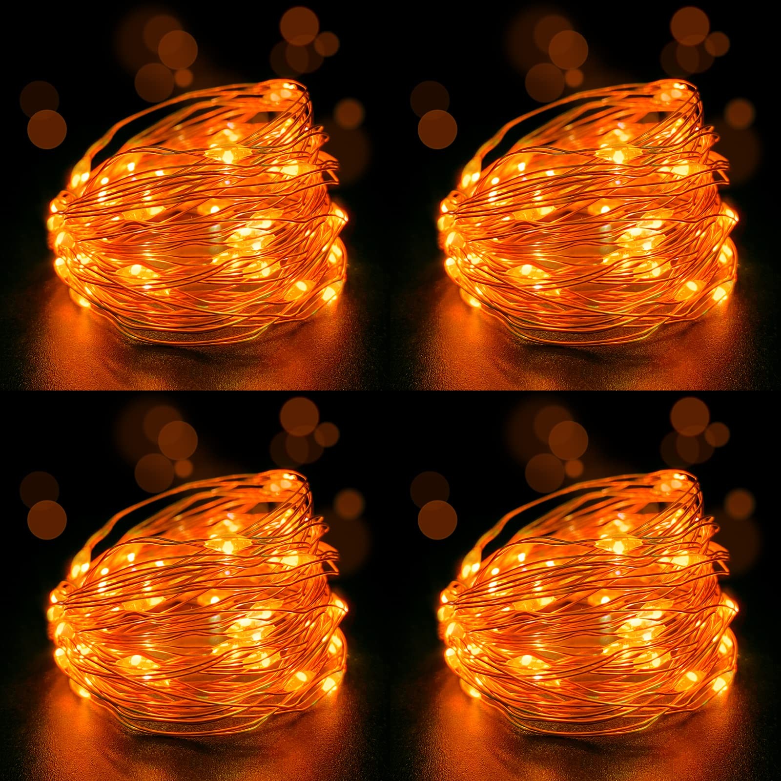 4 Pack Battery Powered Fairy Lights, LED String Lights with Timer, 6 Hours On... gallery