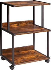 Printer Stand with Storage Shelf,3 Tier Printer Table with Wheels,Printer Cart f