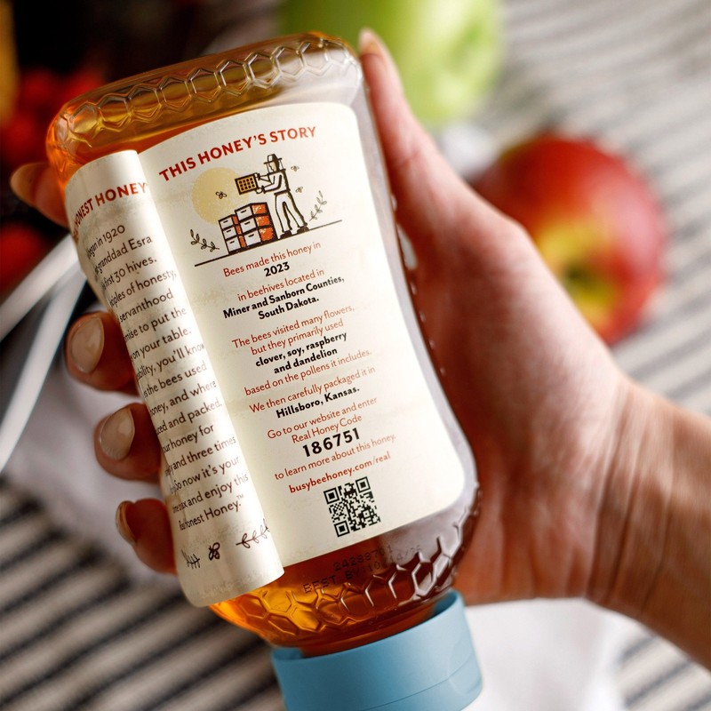 100% Traceable, 16oz Squeeze Bottle, Peel The Back Label to Trace gallery