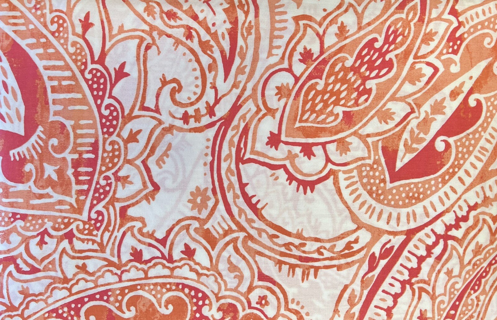 MAX STUDIO ORANGE PAISLEY COTTON KING DUVET COVER SET W/ SHAMS gallery