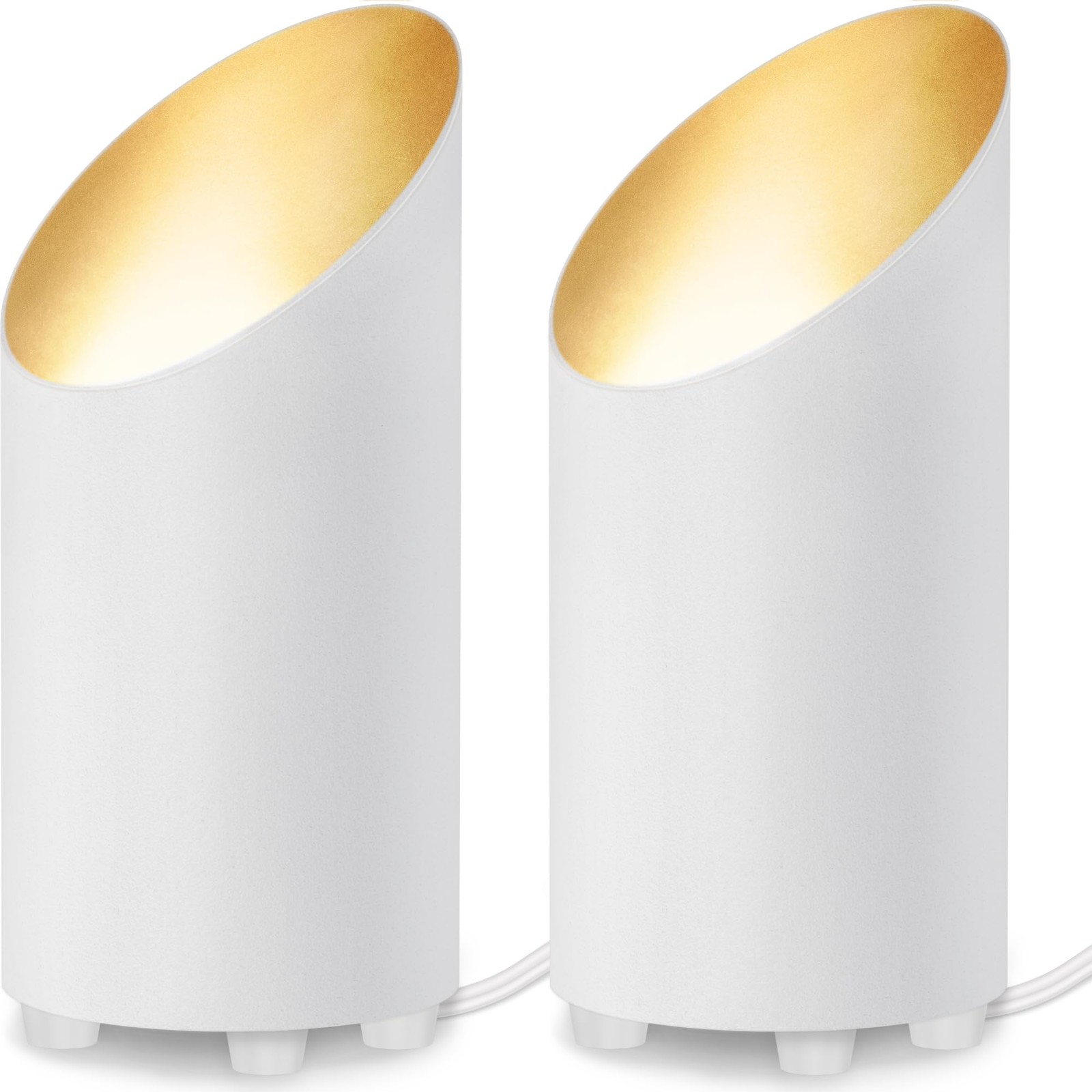 2 Pack Uplighting Indoor Floor Can Light, 5W Up Lights with 2700K LED GU10 Bu... gallery