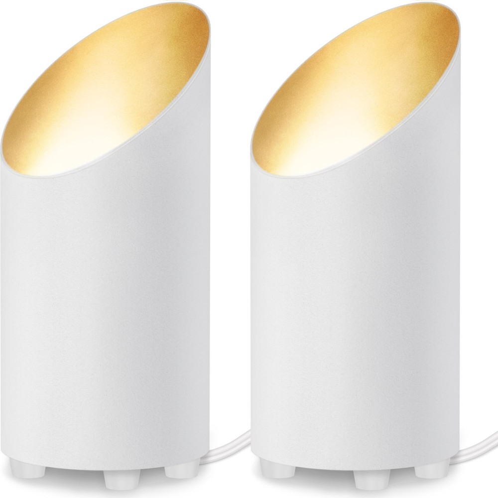 2 Pack Uplighting Indoor Floor Can Light, 5W Up Lights with 2700K LED GU10 Bu...