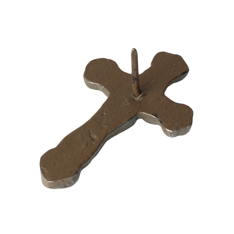 Rustic Cast Iron Cross Nails Tacks 3 x 2 inch With 1 inch Nail (Pack of 12) gallery