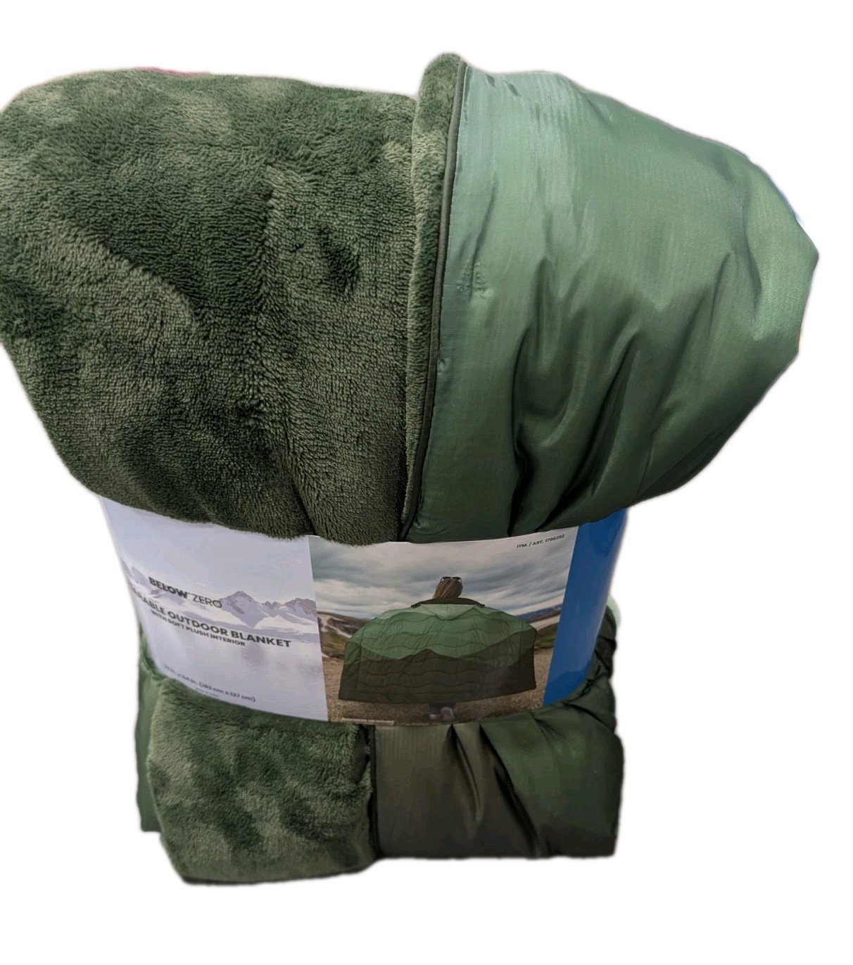 Below Zero Wearable Outdoor Blanket With Soft Plush Interior 72" X 54" gallery