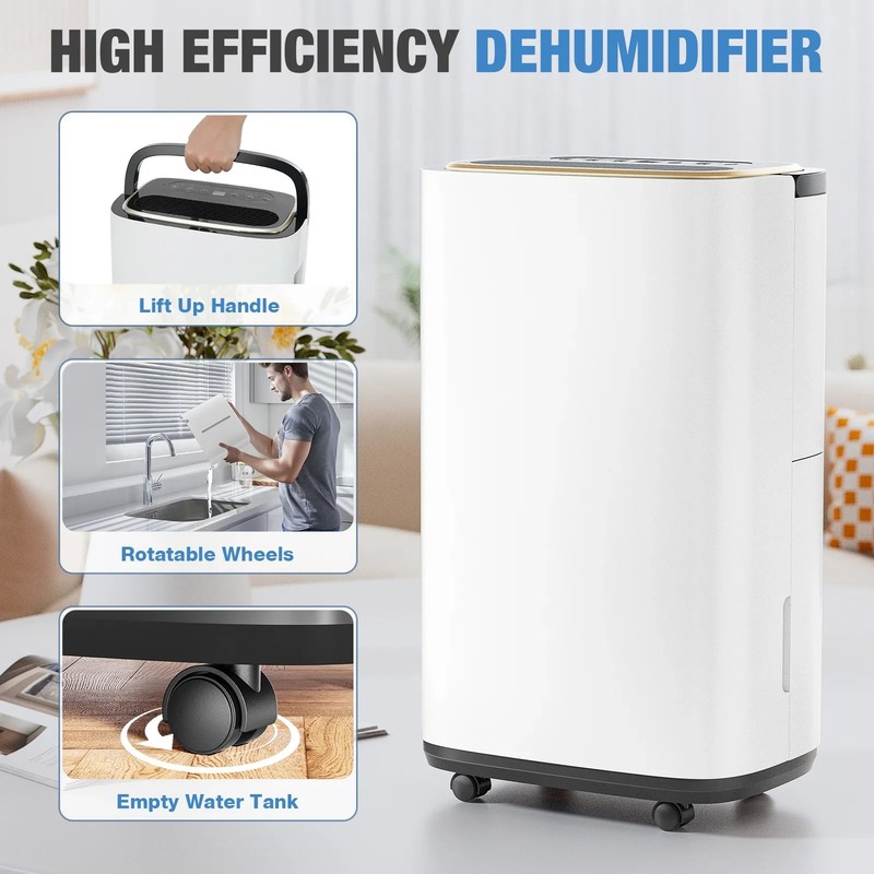 CONCETTA Dehumidifier CSJ-B6L-WT 1.59 Gal White Energy Star 4500 Sq Ft gallery