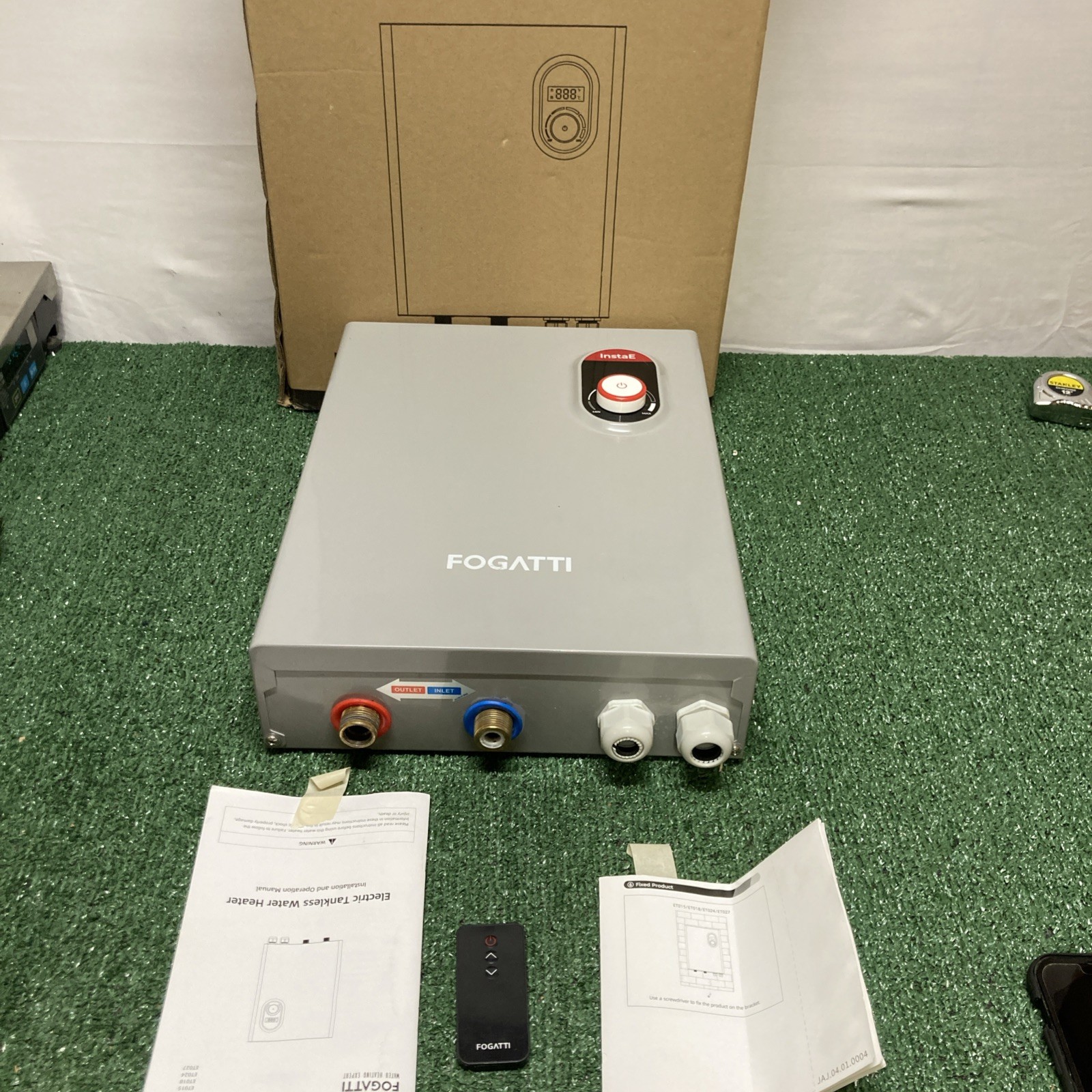 FOGATTI ETO18 Tankless Water Heater Electric 240 Volt UNTESTED (OKEB-05-034) gallery