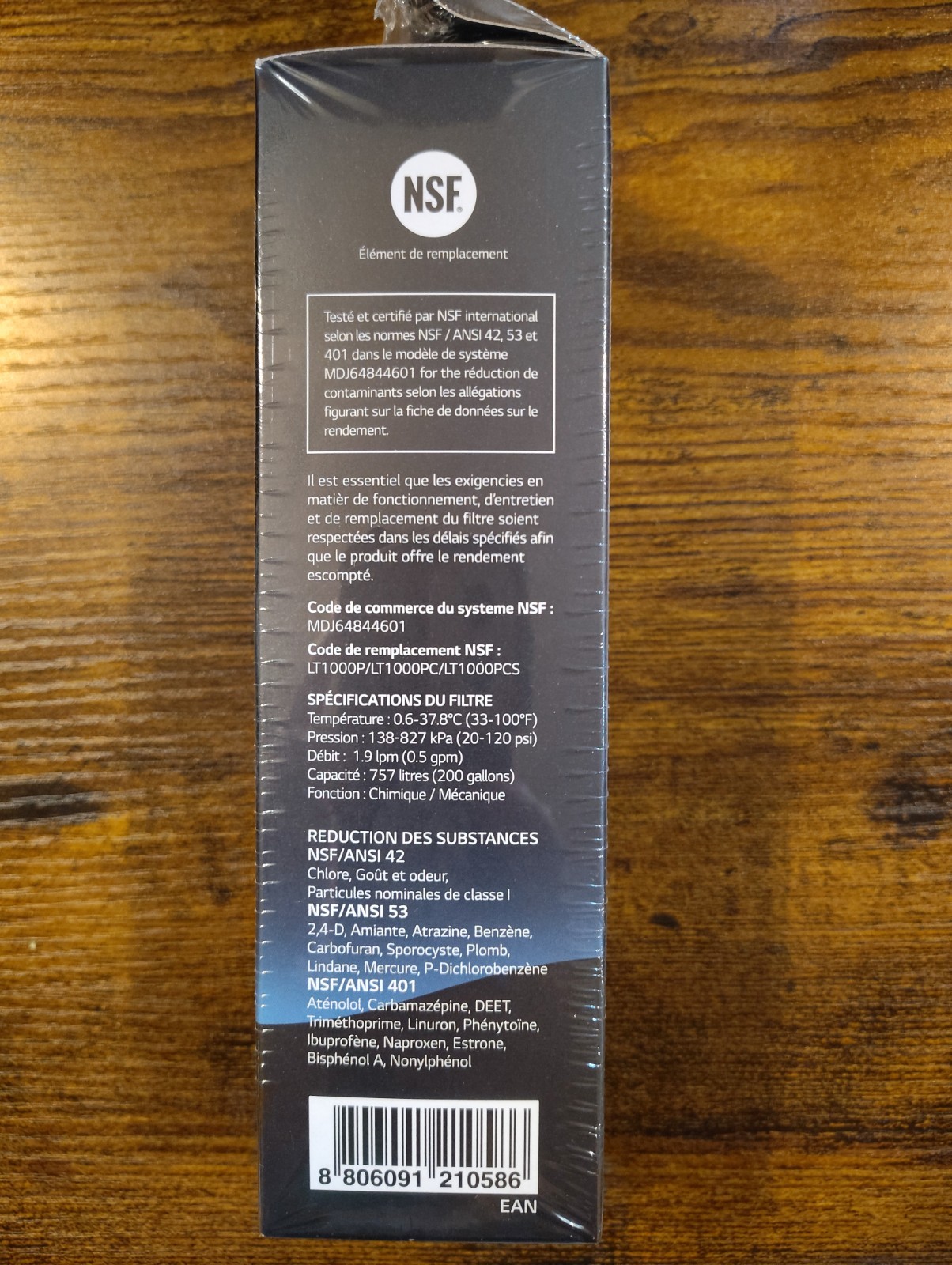 LG Water Filter Replacement Cartridge, LT1000P/PC/PCS, NSF Certified gallery