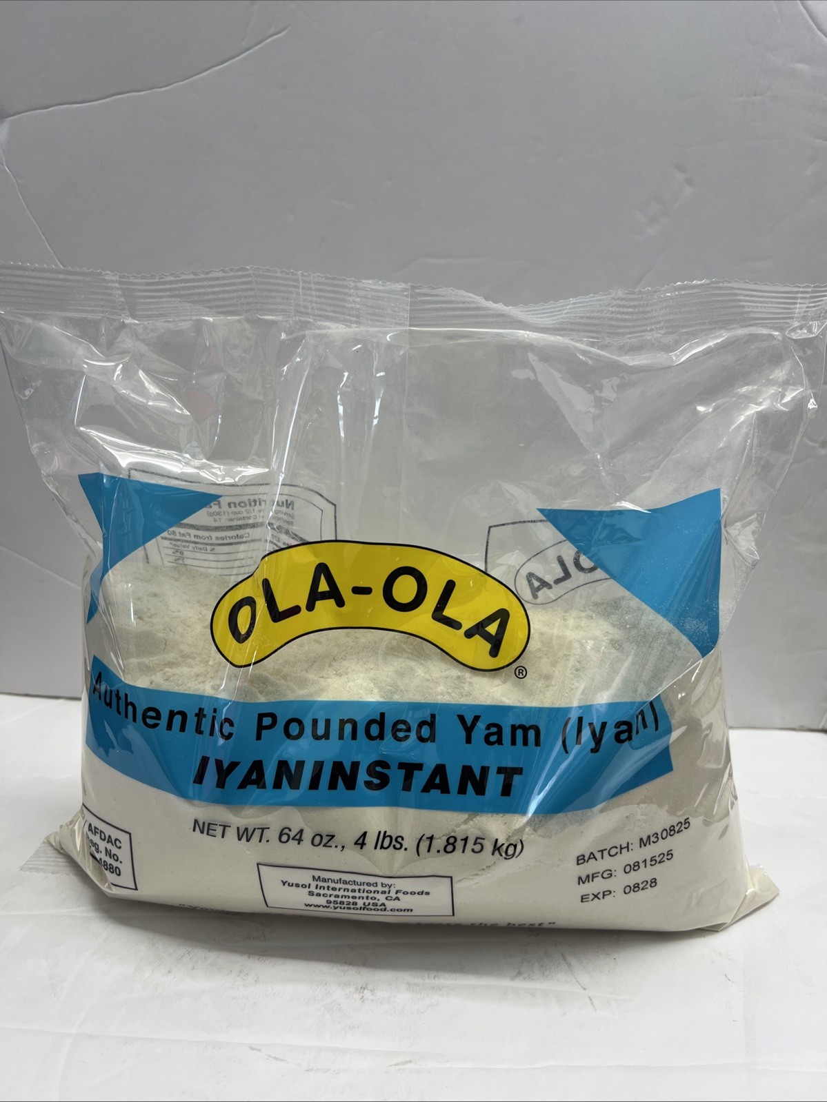 Ola Ola Authentic Pounded Yam (Iyan) 4Lbs EXP:08/28 New Sealed gallery