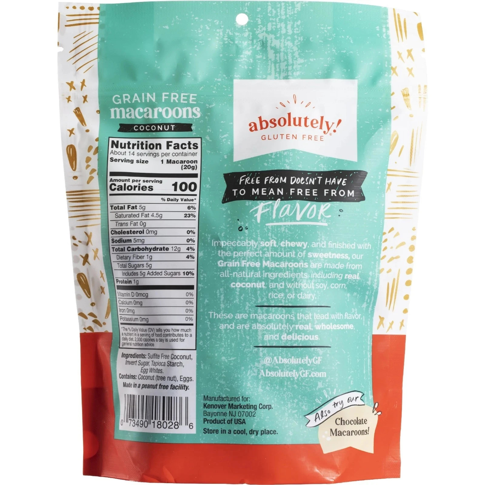 2pack, Absolutely Gluten Free Coconut Macaroon Cookies, 10oz gallery
