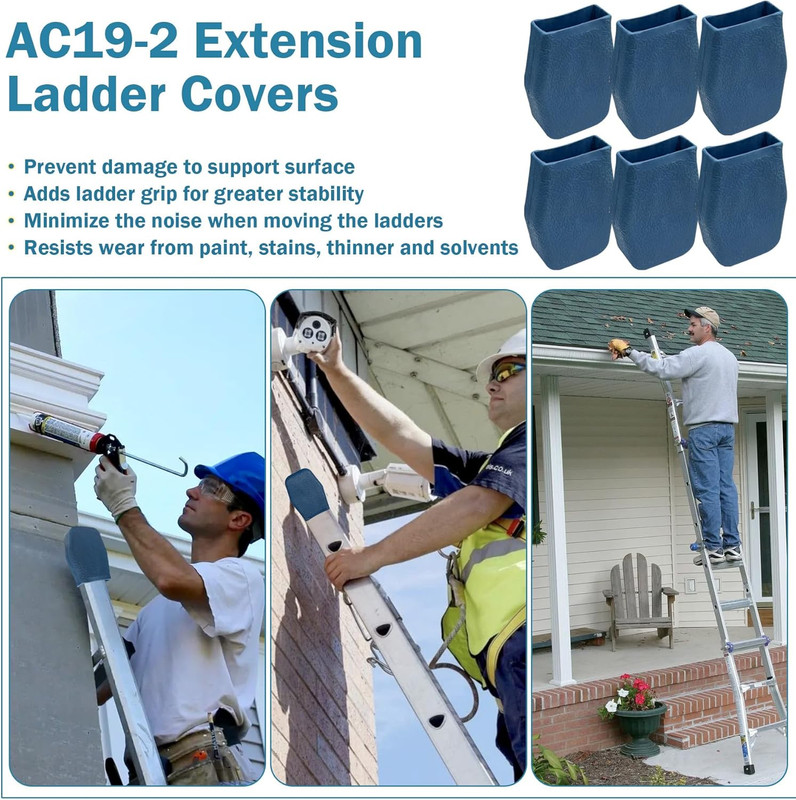 6 Pack AC19-2 Ladder Covers for Werner Extension Ladders and Stabilizers gallery