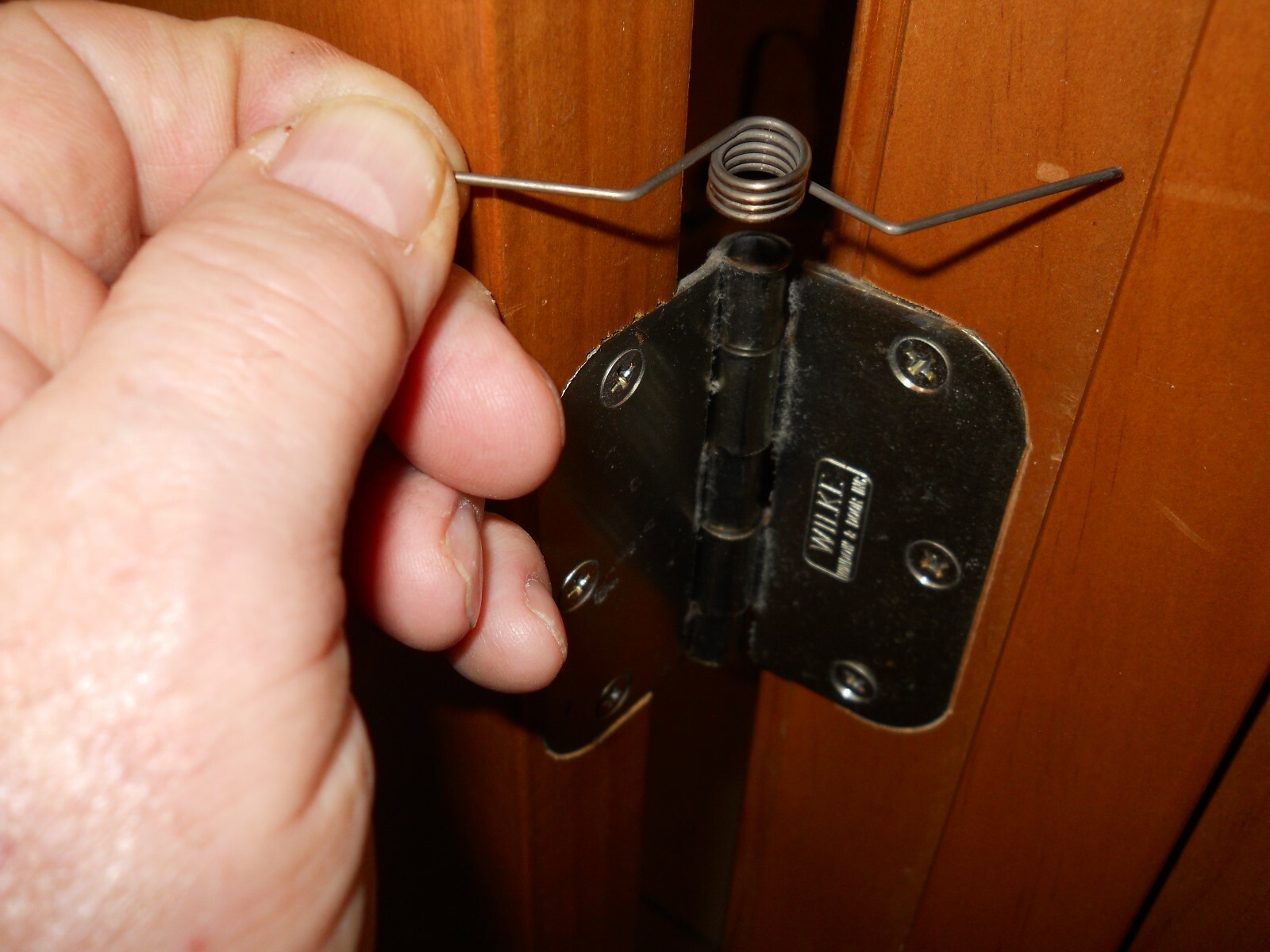 4pcs Self Closing Door Hinges Adjustable Spring Hinge gallery
