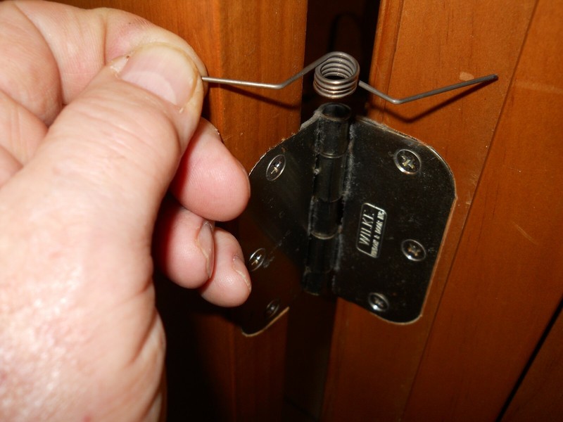 4pcs Self Closing Door Hinges Adjustable Spring Hinge gallery