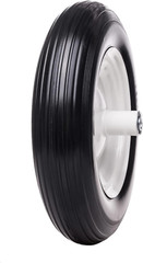 16″ 4.80/4.00-8 Flat Free Solid Polyurethane Tire and Wheel, 1 Pack PU Airless T