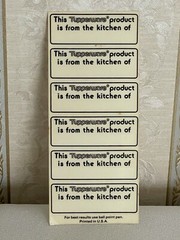 NEW Tupperware Modular Container Spice Food & From the Kitchen of Label/Stickers