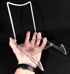 Easel Display Stand Large Size Adjustable Clear Acrylic White Back