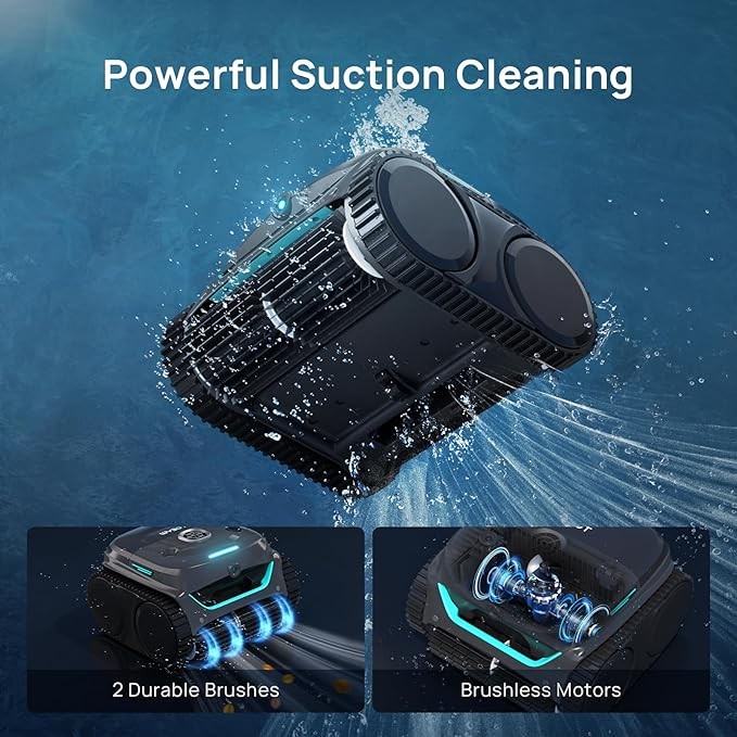 WYBOT C2 Vision AI Camera Cordless Pool Vacuum Robot for inground Pools gallery