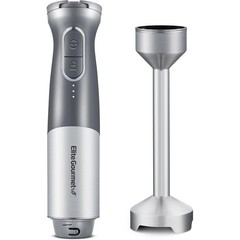 Cordless Immersion Blender Adjustable Speed Stainless Steel Blades Kitchen Mixer