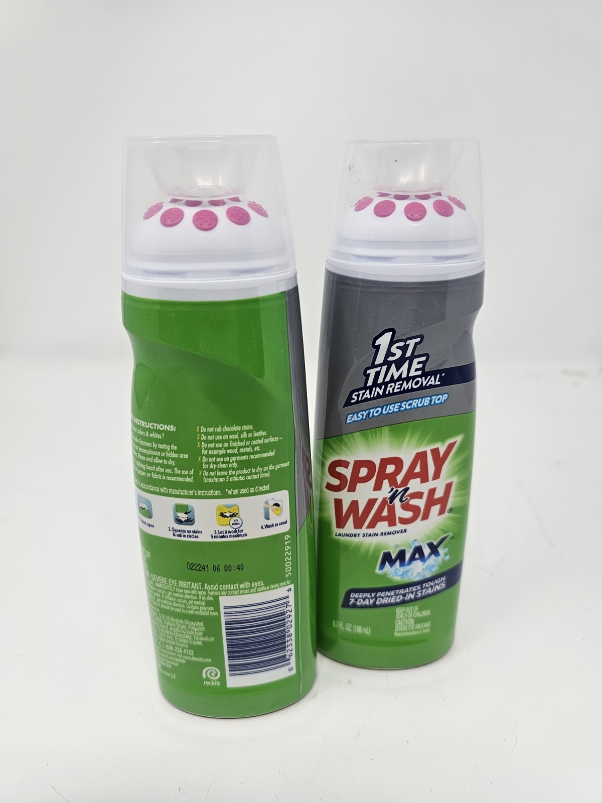 (2) Spray n Wash Max Laundry Stain Remover Gel Stick, Easy To Use, Scrub Top gallery
