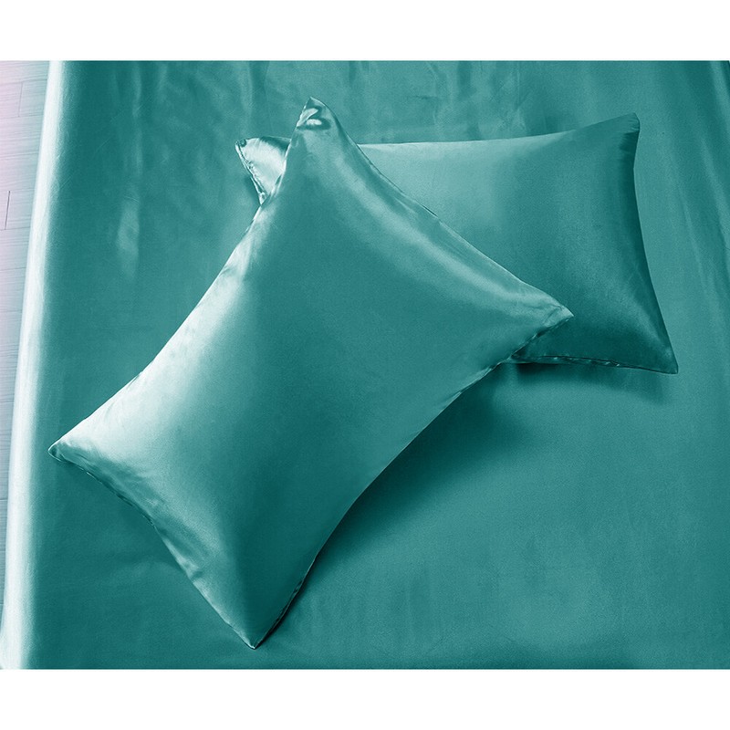 4PC Bed Sheet Set Luxury Satin Silk Sheet Set Ultra Soft Wrinkle Free Collection gallery