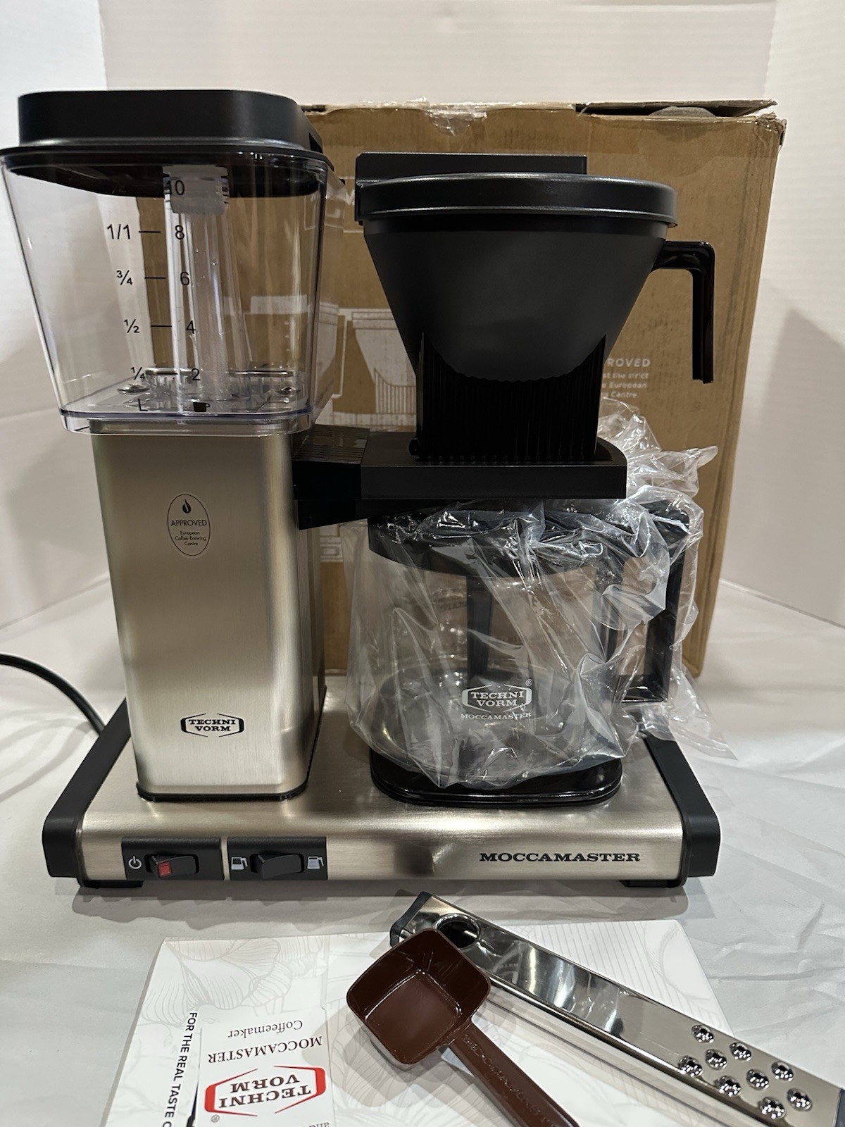 Technivorm MOCCAMASTER KBGV Coffee Maker Machine Brushed Silver IMPERFECT 53940 gallery