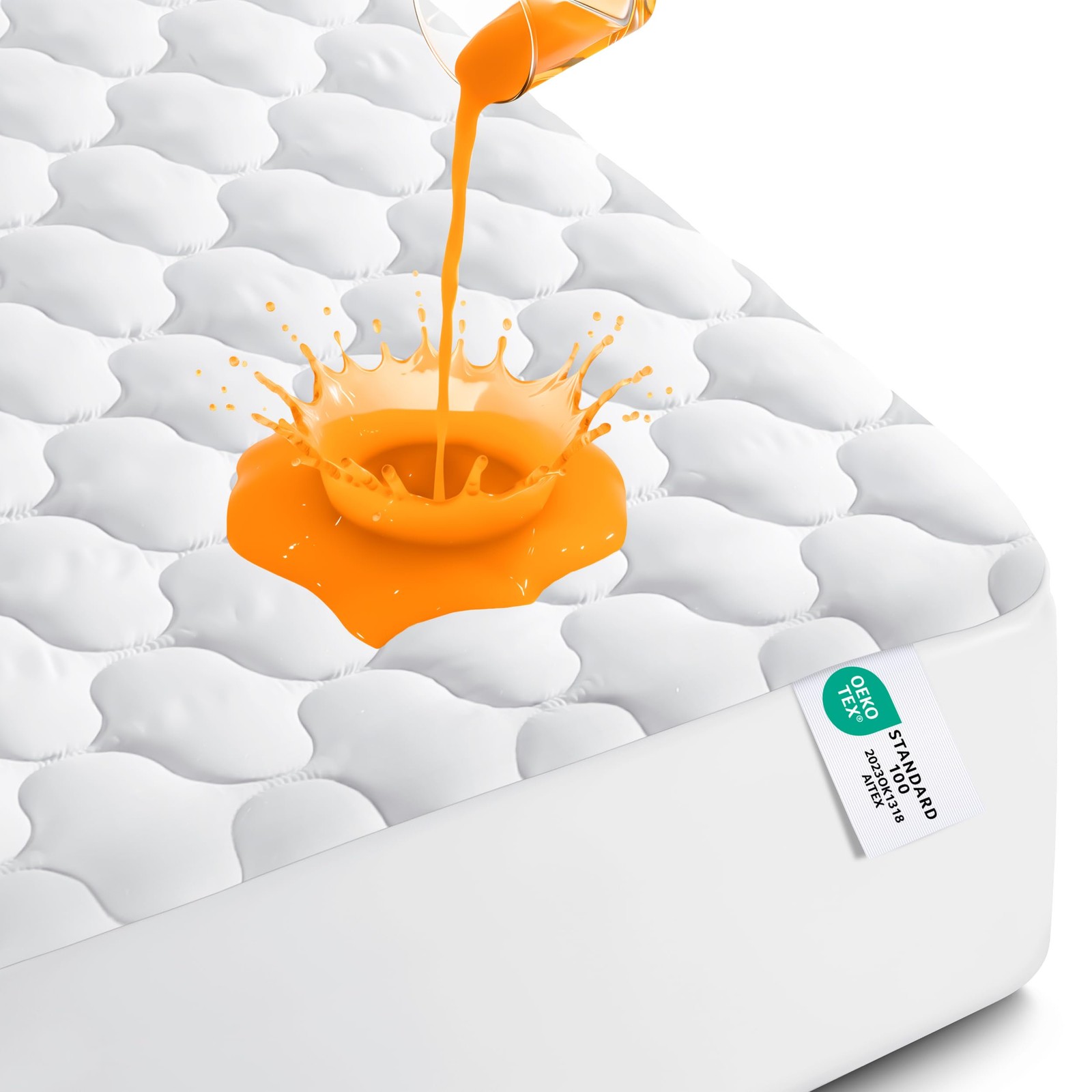 Utopia Bedding Waterproof Mattress Protector, Full Mattress Pad, Noiseless... gallery