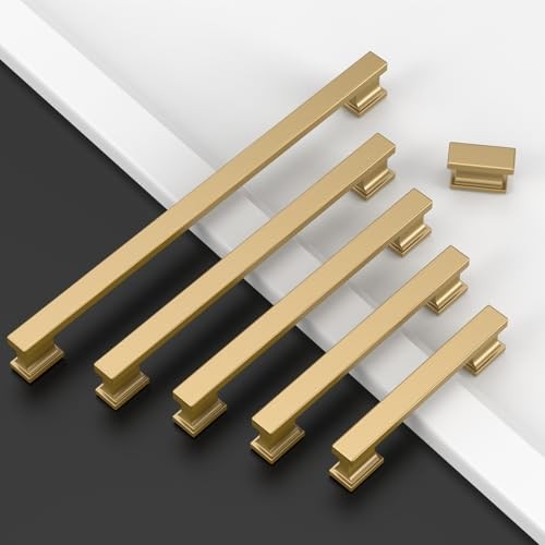 Cabinet Knobs 1.46 Inch(37mm) Solid Gold 1.46"/37MM Champagne Bronze 10 Pack gallery