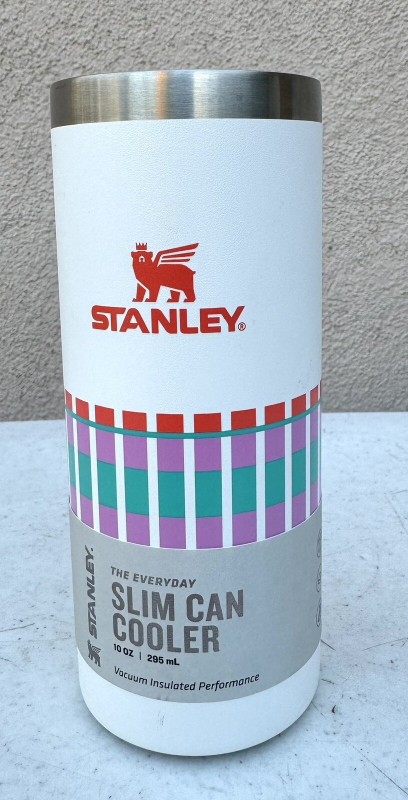 Stanley Slim Stainless Steel All-Occasions Can Chiller-Summer Plaid gallery