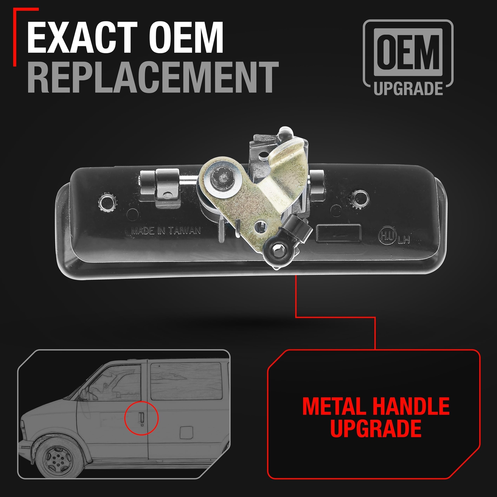Exterior Door Handle, Driver Side for Chevrolet Astro, GMC Safari - Driver Fr... gallery