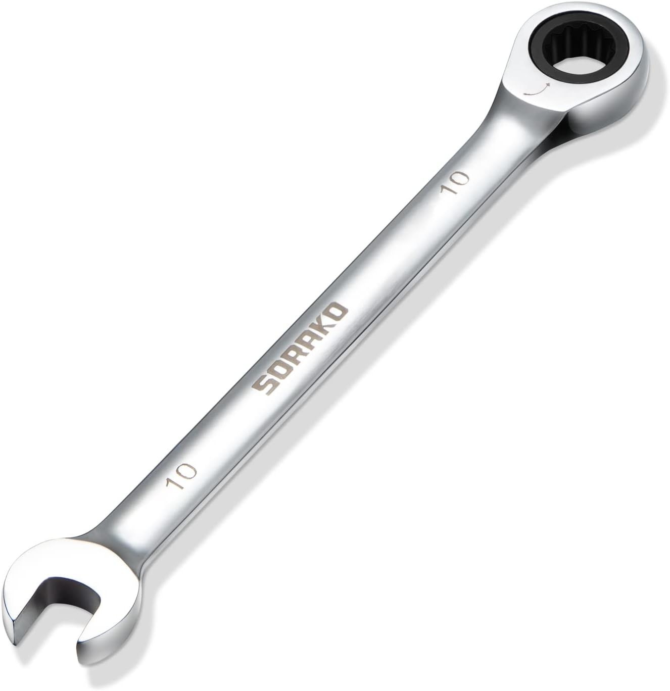 10mm Ratcheting Combination Wrench Chrome Vanadium Steel Gear Wrench Industrial gallery