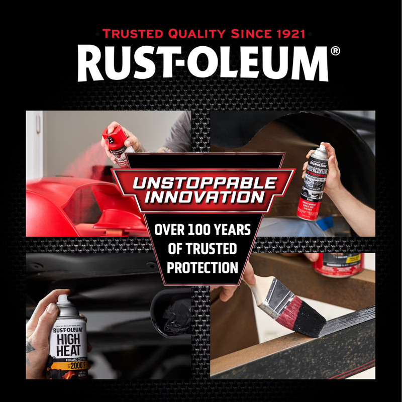 (2 Pack) Black, Rust-Oleum Stops Rust 2 In 1 Rust Reform and Seal Spray, 12 Oz gallery