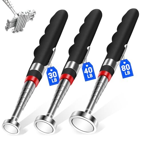 3PCS Telescoping Magnetic Pick Up Tool Extendable up to 31", 30lb 3 Telescop gallery