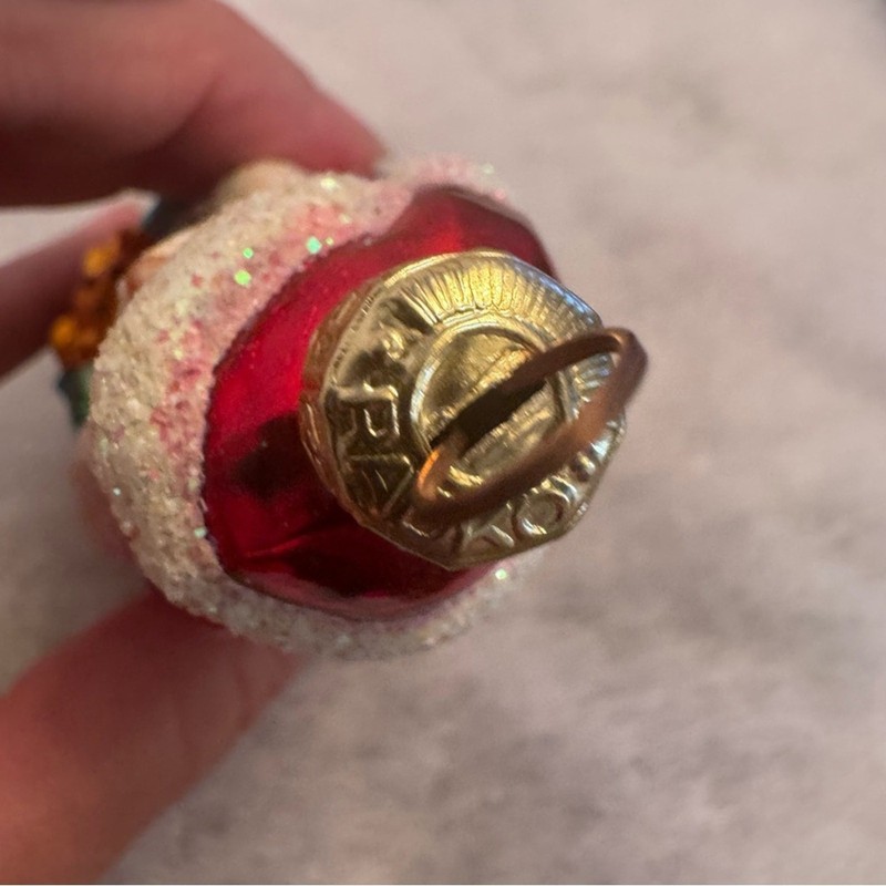Christopher Radko Tiny Toy Chest with Santa Christmas Ornament READ gallery