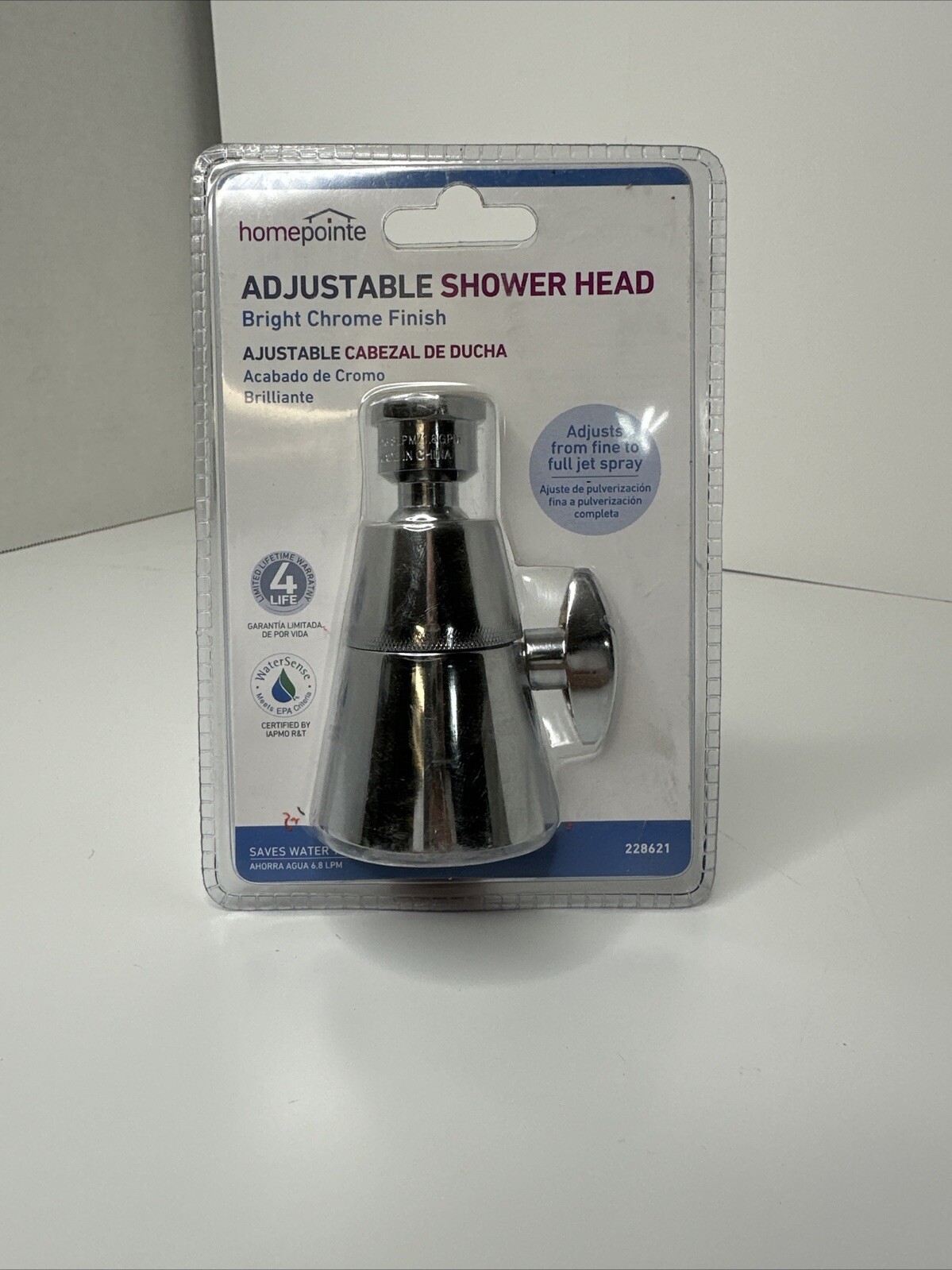 Homepointe Adjustable Shower Head In Bright Chrome 228621 Ships Fast gallery