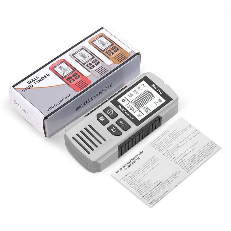 Stud Finder 6 in 1 Multi-Function Wall Stud Scanner Sensor Detector LCD Display gallery