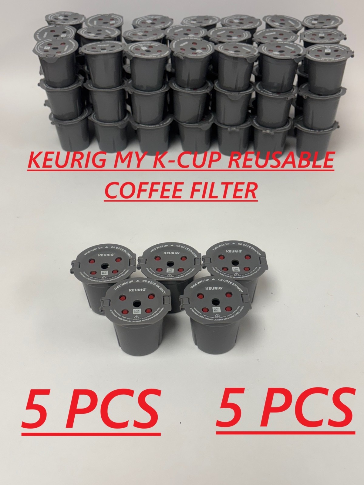 5 PCS KEURIG -Extra My K-Cup Universal Reusable Filter NEW gallery
