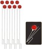 8x Red Reflective Driveway Markers 37.5" Durable Rustproof Reflectors Metal Post gallery
