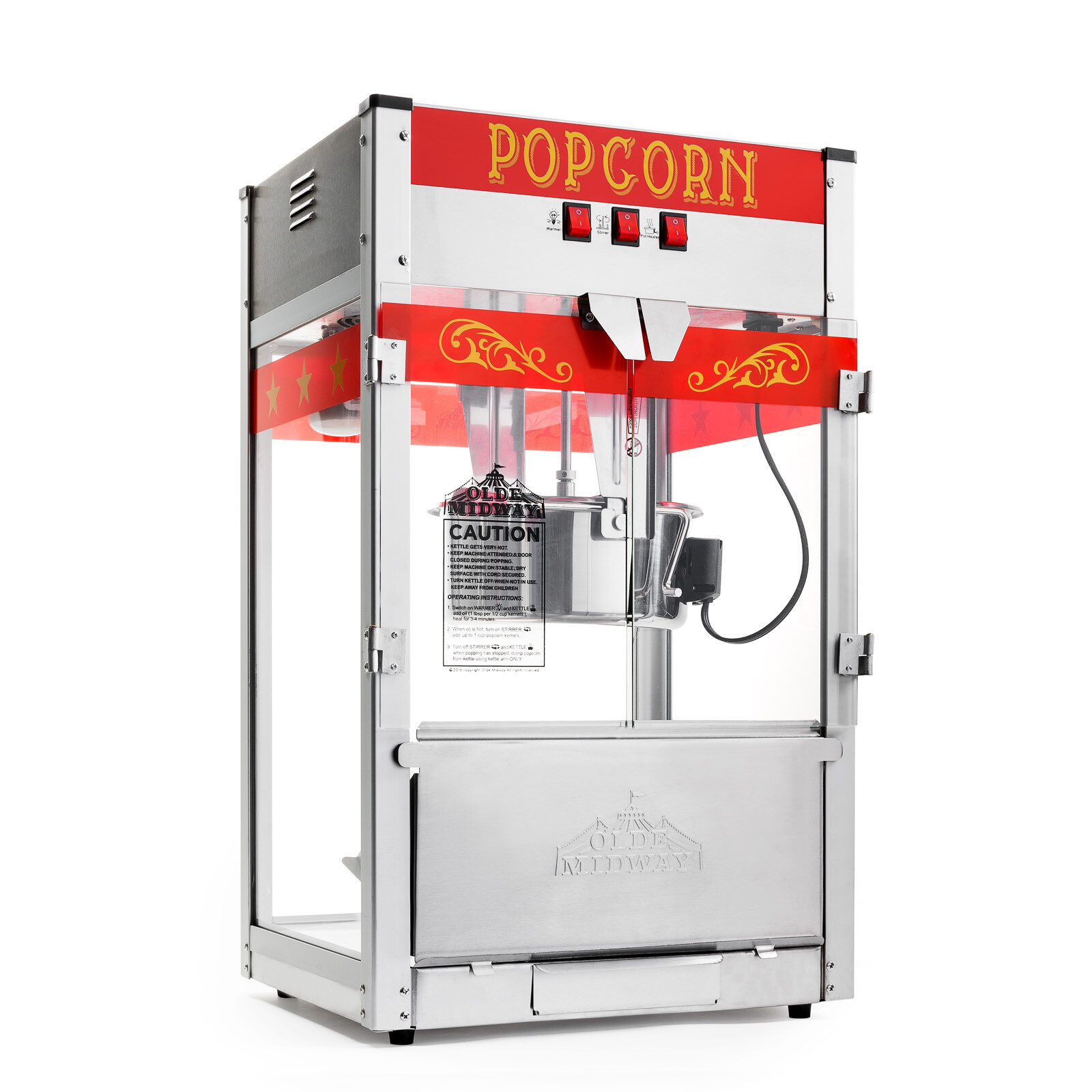 Commercial Popcorn Machine Maker Popper Countertop Style Large 12-Ounce Kettle gallery