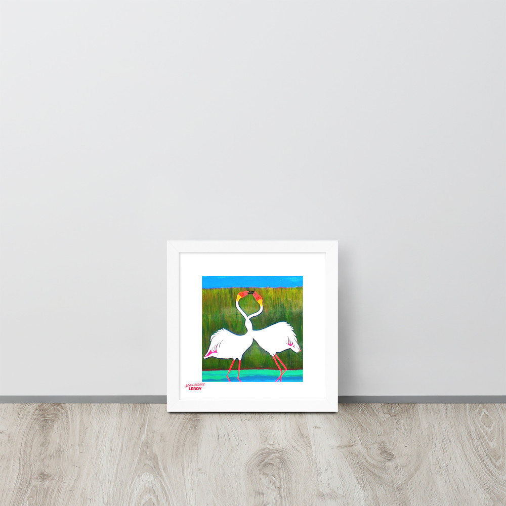 Framed poster