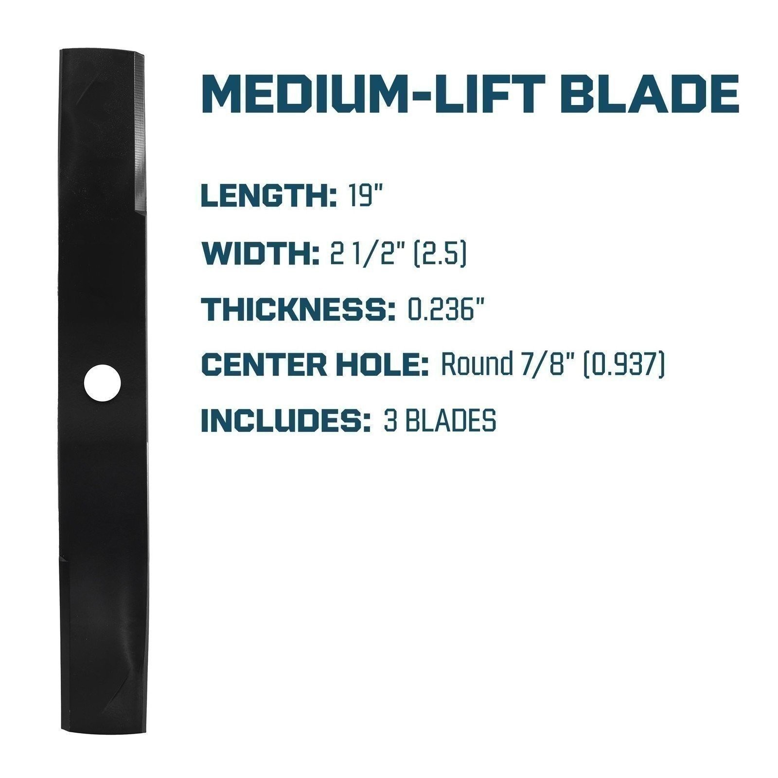 3 Pack Mower Blade For John Deere ZTrak M655 M657 737 757 Z445 Z655 54" Decks gallery