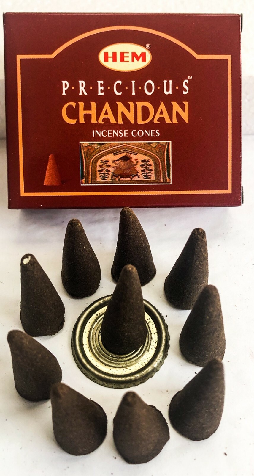 Hem Precious Chandan Incense Cones - Pick 10-20-30-50-100-120 Free Shipping! gallery