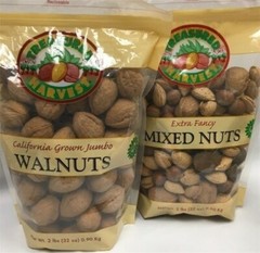COMBO TWIN PACK – 2/2 lb. – Treasured Harvest – In-Shell Walnuts/Mixed Nuts