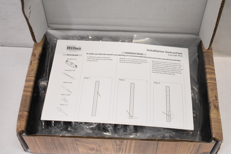 DecoRex Louvers Hardware Set For Blinds/Shutters DHLH-01 Stainless Steel Finish gallery