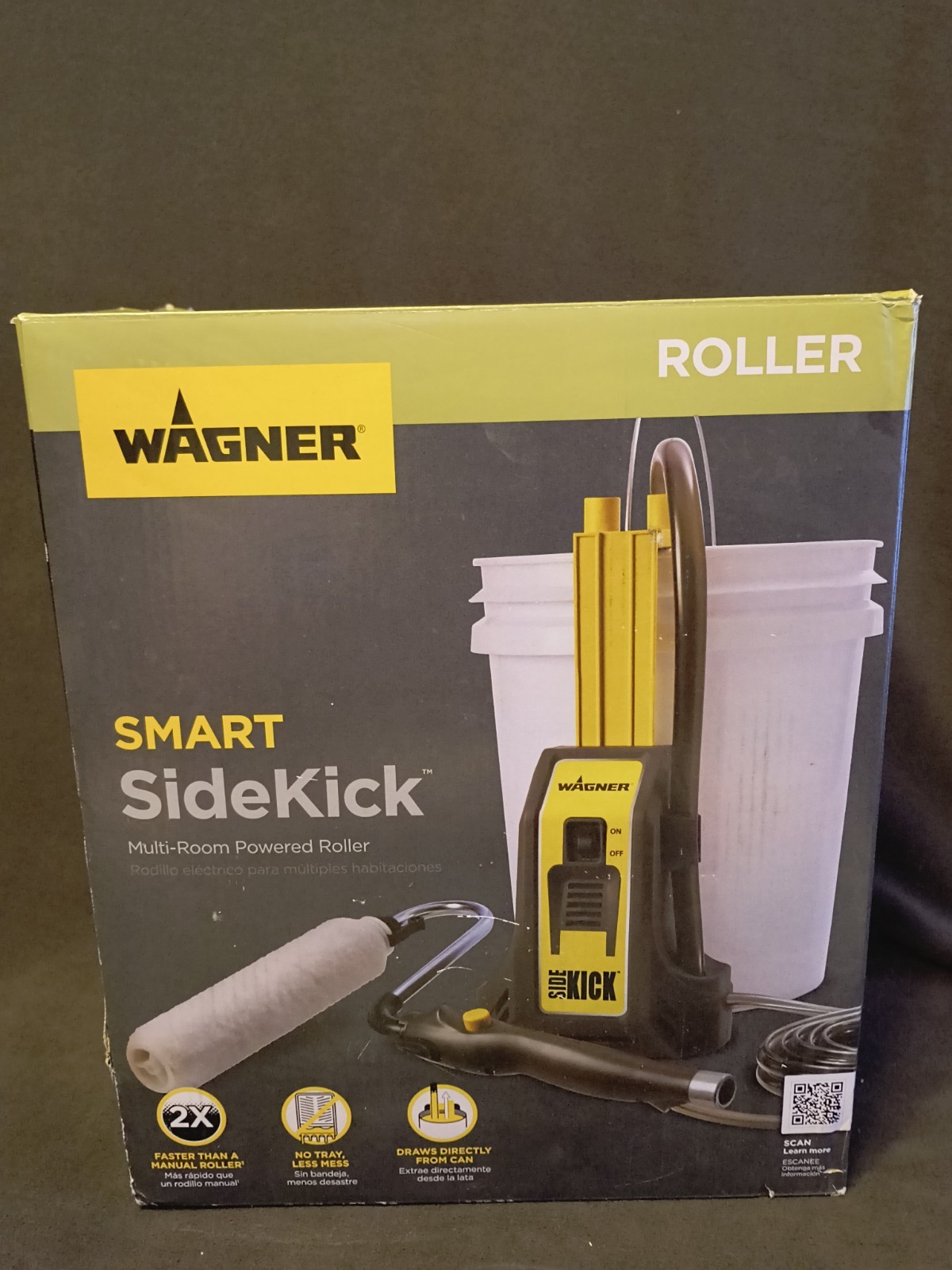 WAGNER Smart SideKick Powered Roller Kit w/ Hose & 5-Gallon Adapter, 9in gallery