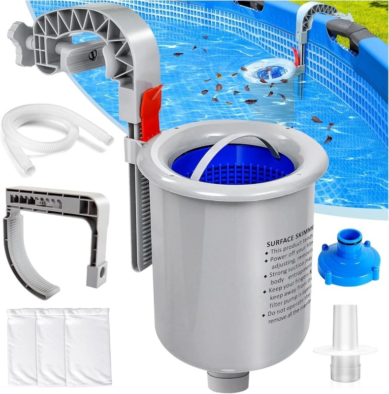 Pool Surface Skimmer Automatic Wall Mount for Above Ground Pools gallery